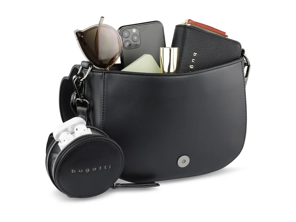 Сумка наплечная женская «Almata» с кошельком, черный - фото 9