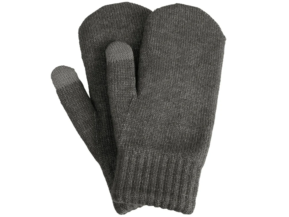 Варежки «Dunant», темно-серый меланж - фото 2
