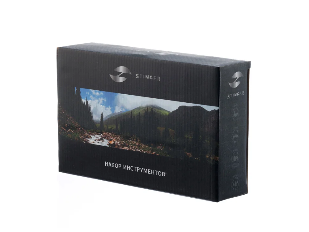 Набор инструментов, 13 предметов, серый, красный, черный - фото 5