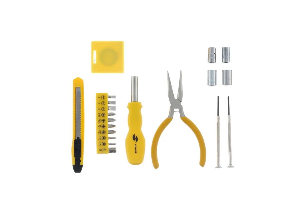 Набор инструментов, 20 предметов, желтый, черный - фото 6