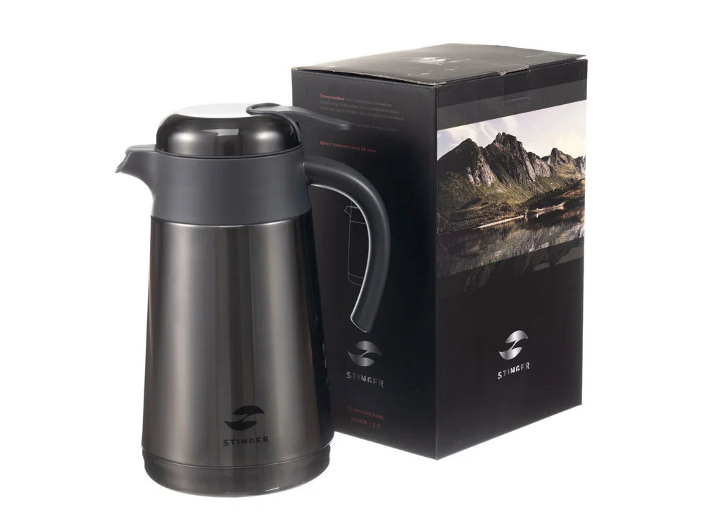 Термокофейник, 1600 мл, черный - фото 7