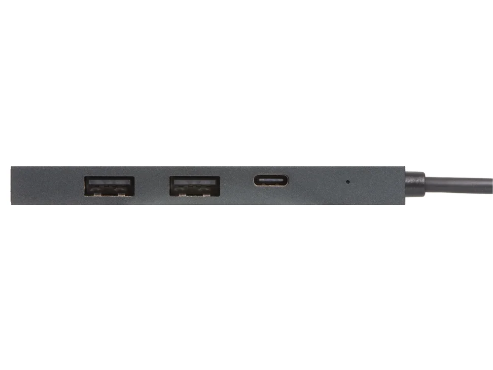 USB-хаб Command с коннектором 2-в-1 USB-C и USB-A 2.0/3.0 черный - фото 4