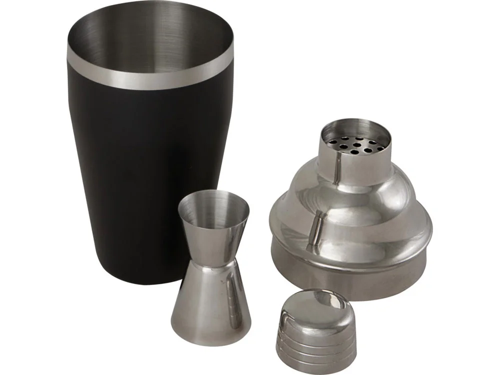 Шейкер для коктейлей Gaudie черный серебристый - фото 5