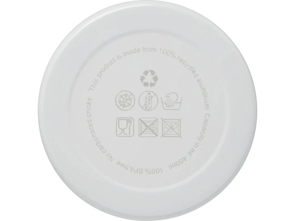 Бутылка для воды с карабином Oregon 400 мл белый - фото 3