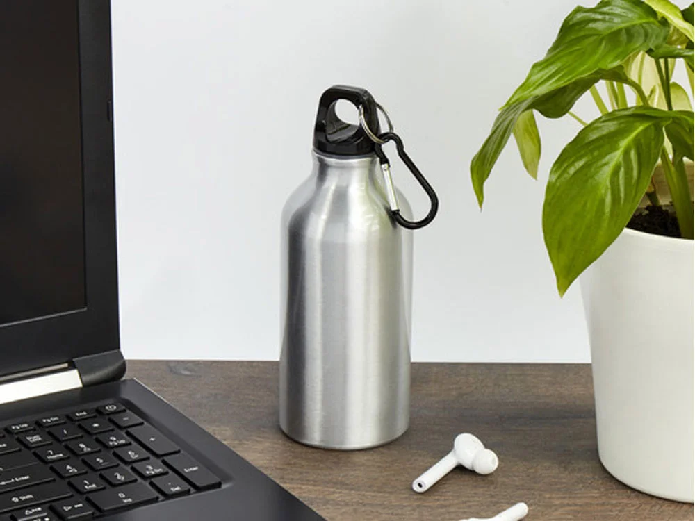 Бутылка для воды с карабином «Oregon», 400 мл, зеленое яблоко - фото 4