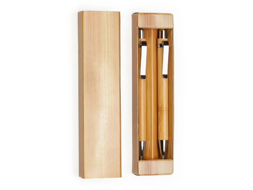 Набор KIOTO: ручка шариковая карандаш механический бежевый - фото 10