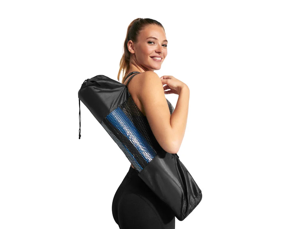 Легкий коврик для йоги CHAKRA, черный - фото 2