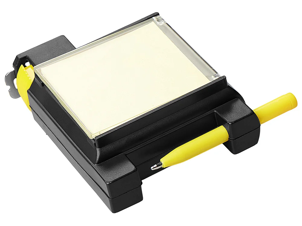 Рулетка на 2 м с уровнем и блоком для записей «Nerd», черный, желтый - фото 6