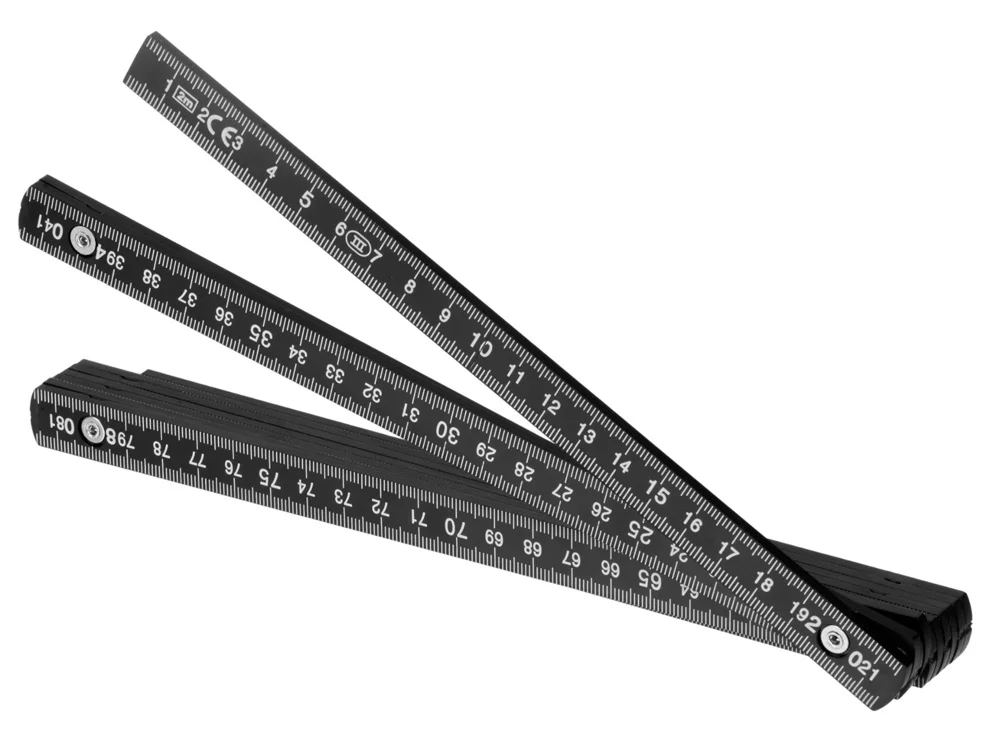 Складная линейка Plank 2 м черный - фото 2