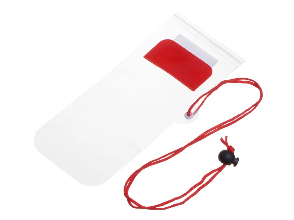 Влагостойкий чехол Repel красный/прозрачный