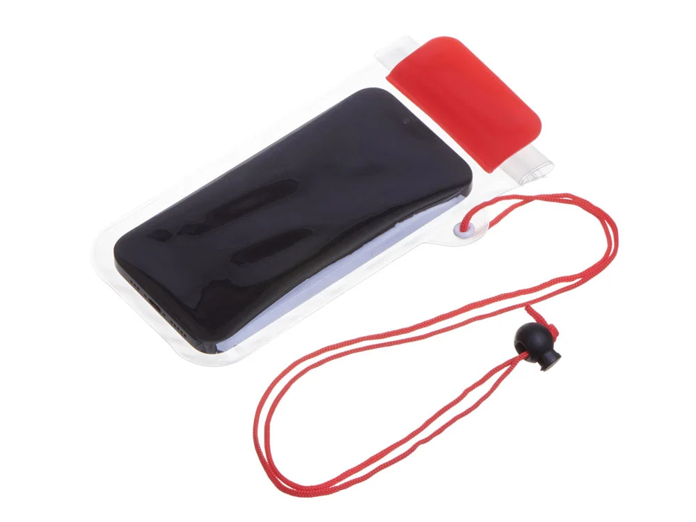 Влагостойкий чехол Repel красный/прозрачный - фото 2