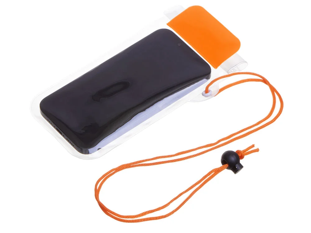 Влагостойкий чехол «Repel», оранжевый/прозрачный - фото 2