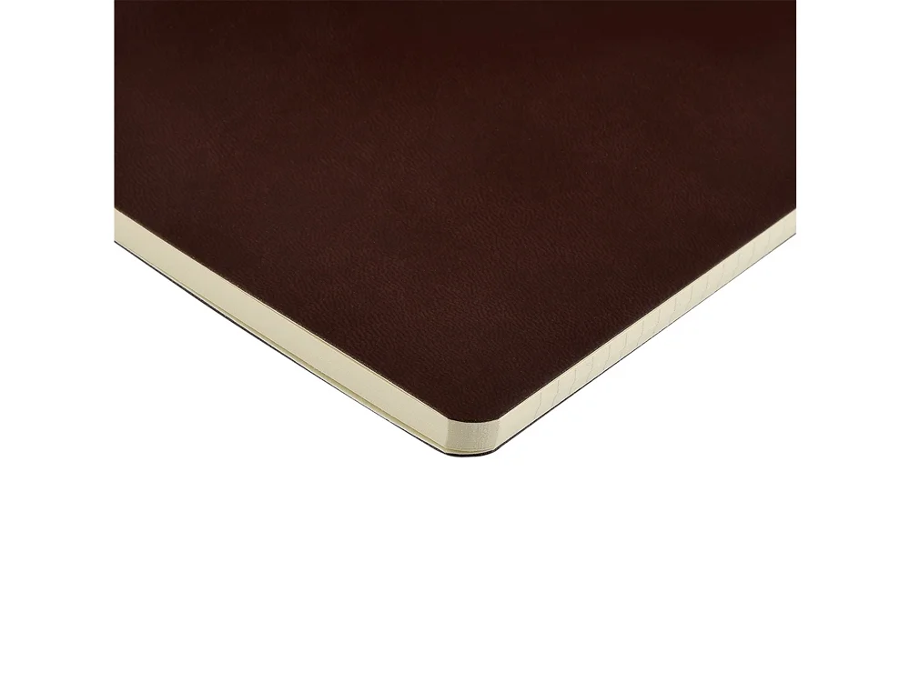 Бизнес тетрадь А5 Megapolis Velvet flex soft touch коричневый A5 - фото 4