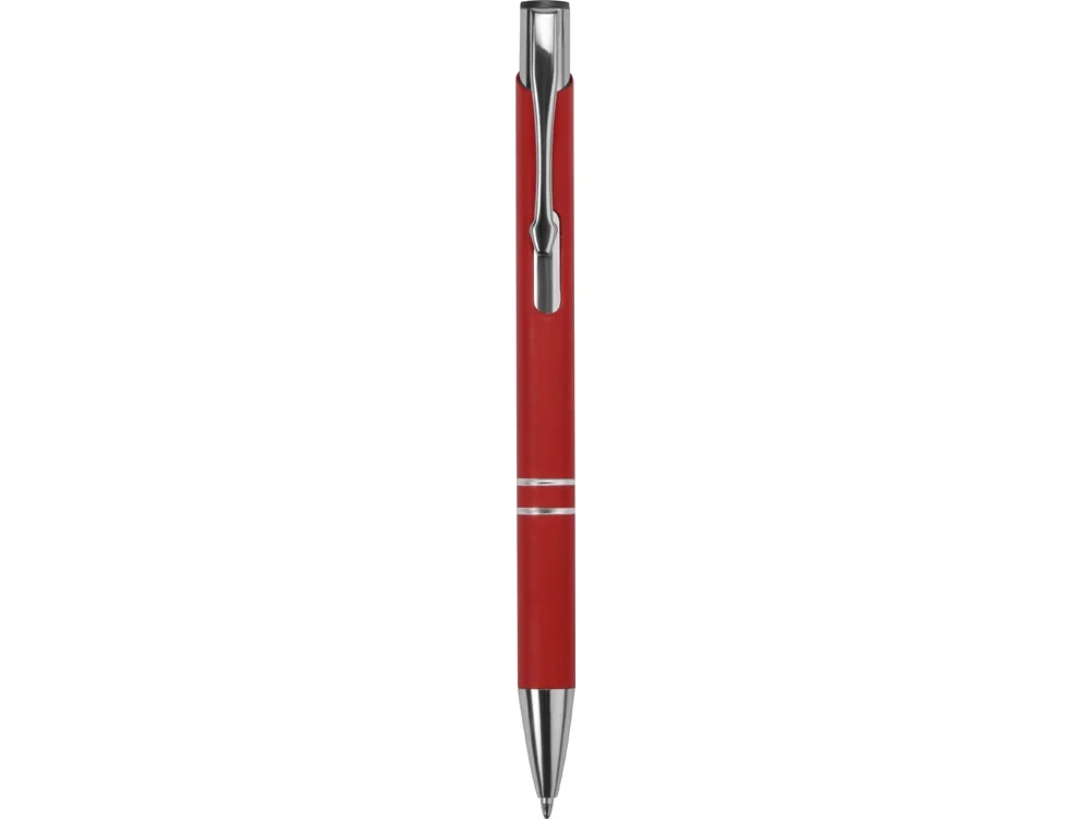 Ручка металлическая шариковая C1 soft-touch красный - фото 2