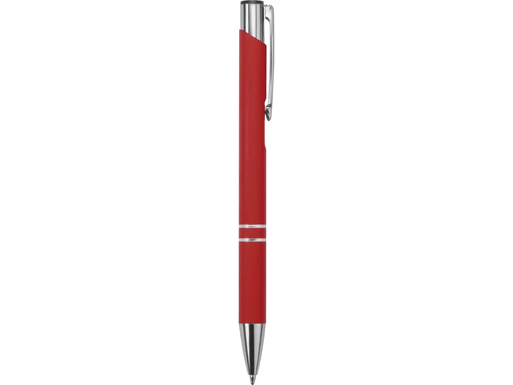 Ручка металлическая шариковая C1 soft-touch красный - фото 3