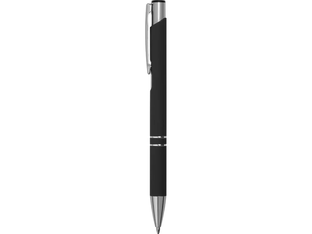Ручка металлическая шариковая C1 soft-touch черный - фото 3