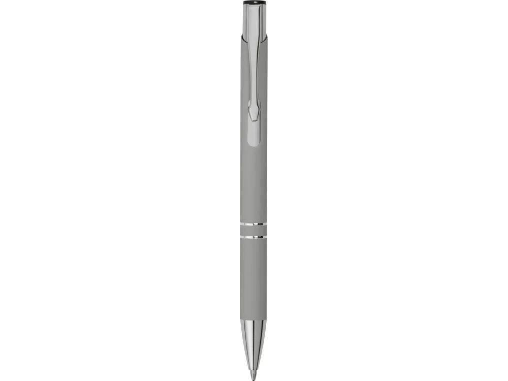 Ручка металлическая шариковая C1 soft-touch серый - фото 2