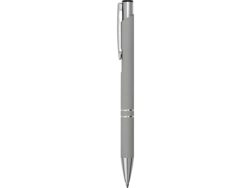 Ручка металлическая шариковая C1 soft-touch серый - фото 3