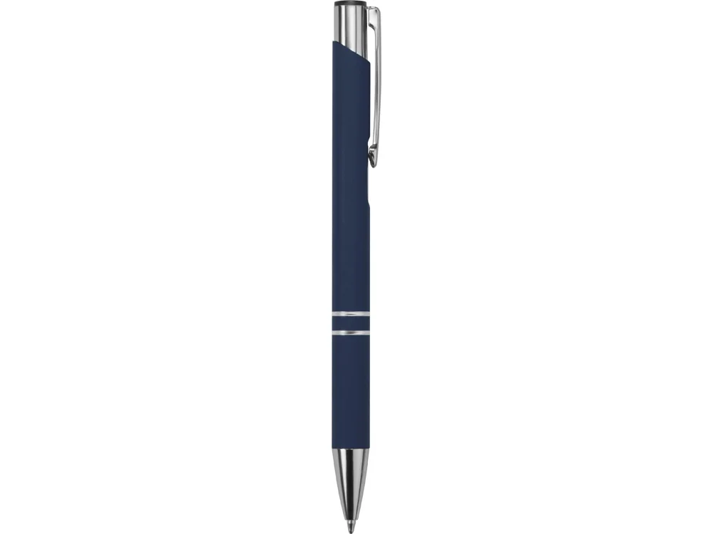 Ручка металлическая шариковая C1 soft-touch темно-синий - фото 3