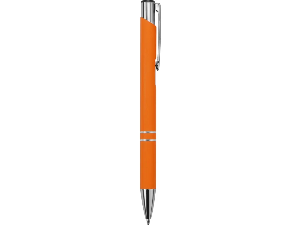 Ручка металлическая шариковая C1 soft-touch оранжевый - фото 3