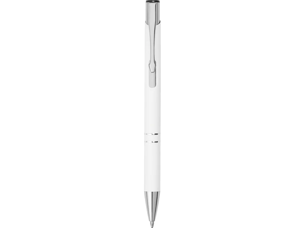 Ручка металлическая шариковая C1 soft-touch белый - фото 2