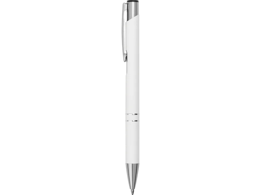 Ручка металлическая шариковая C1 soft-touch белый - фото 3