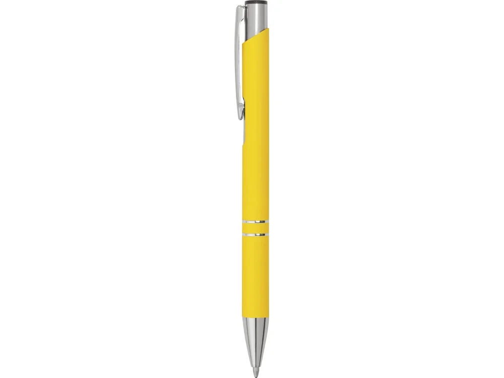 Ручка металлическая шариковая C1 soft-touch желтый - фото 3