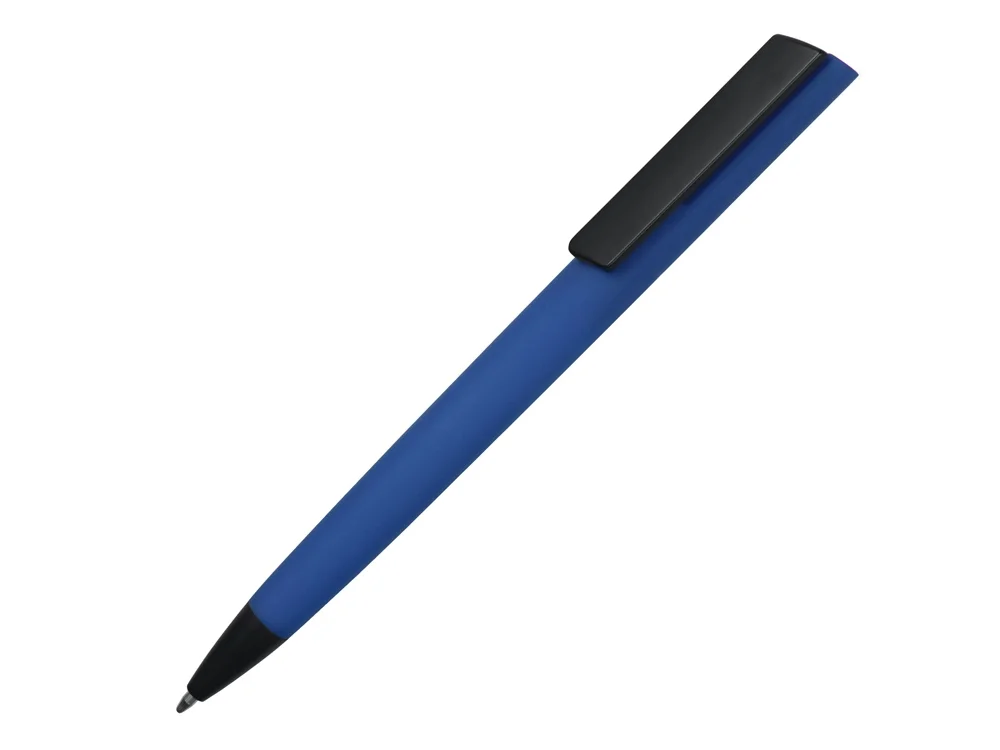 Ручка пластиковая шариковая C1 soft-touch синий - фото 1