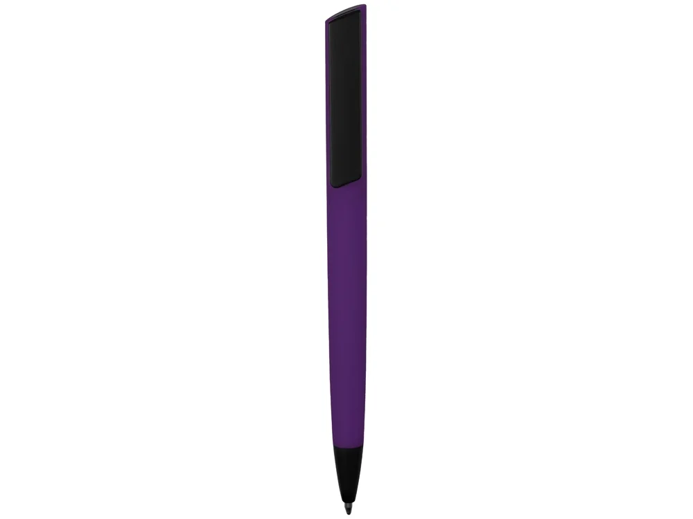 Ручка пластиковая шариковая C1 soft-touch фиолетовый - фото 2