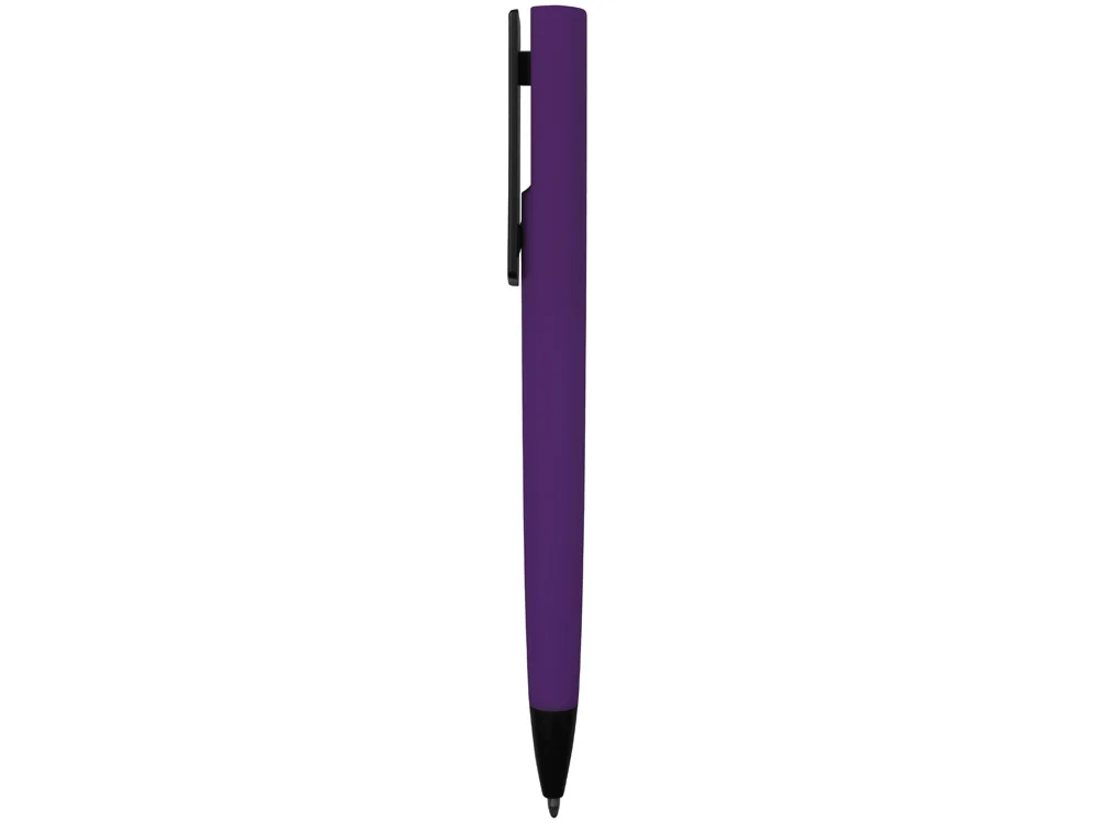 Ручка пластиковая шариковая C1 soft-touch фиолетовый - фото 3
