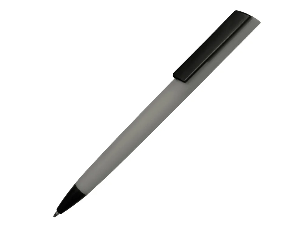 Ручка пластиковая шариковая C1 soft-touch серый - фото 1