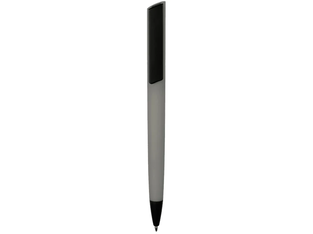 Ручка пластиковая шариковая C1 soft-touch серый - фото 2