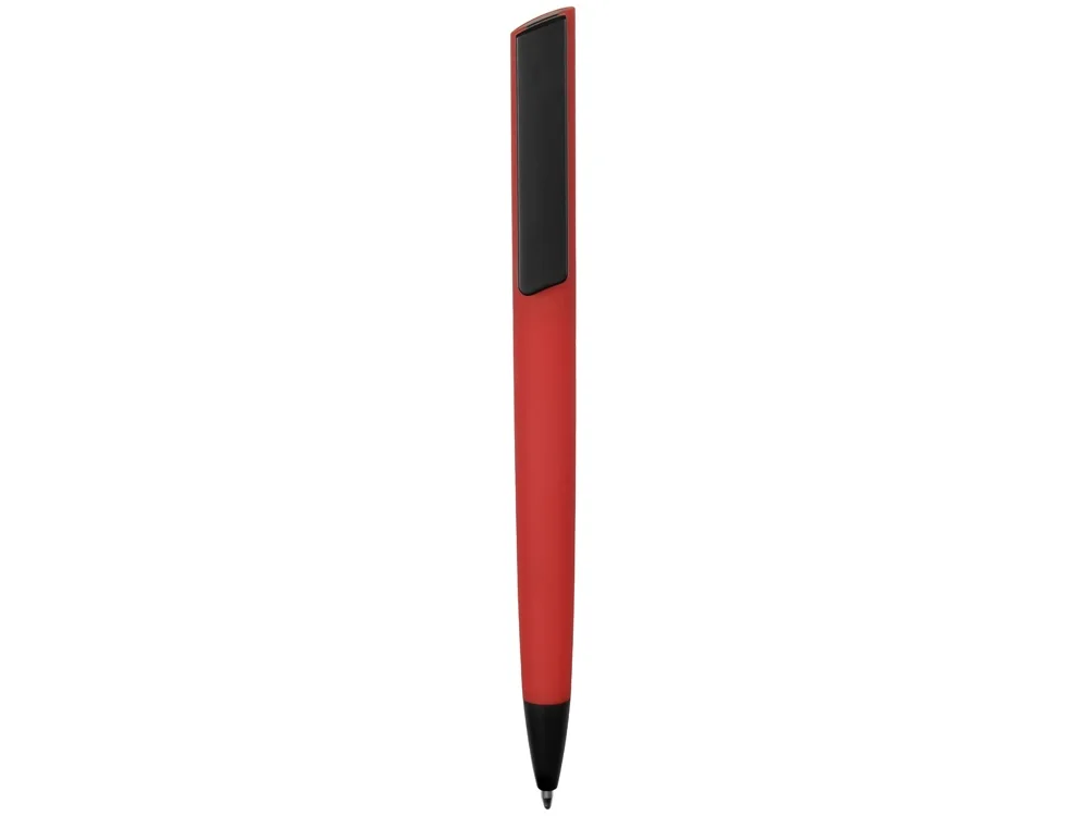 Ручка пластиковая шариковая C1 soft-touch красный - фото 2