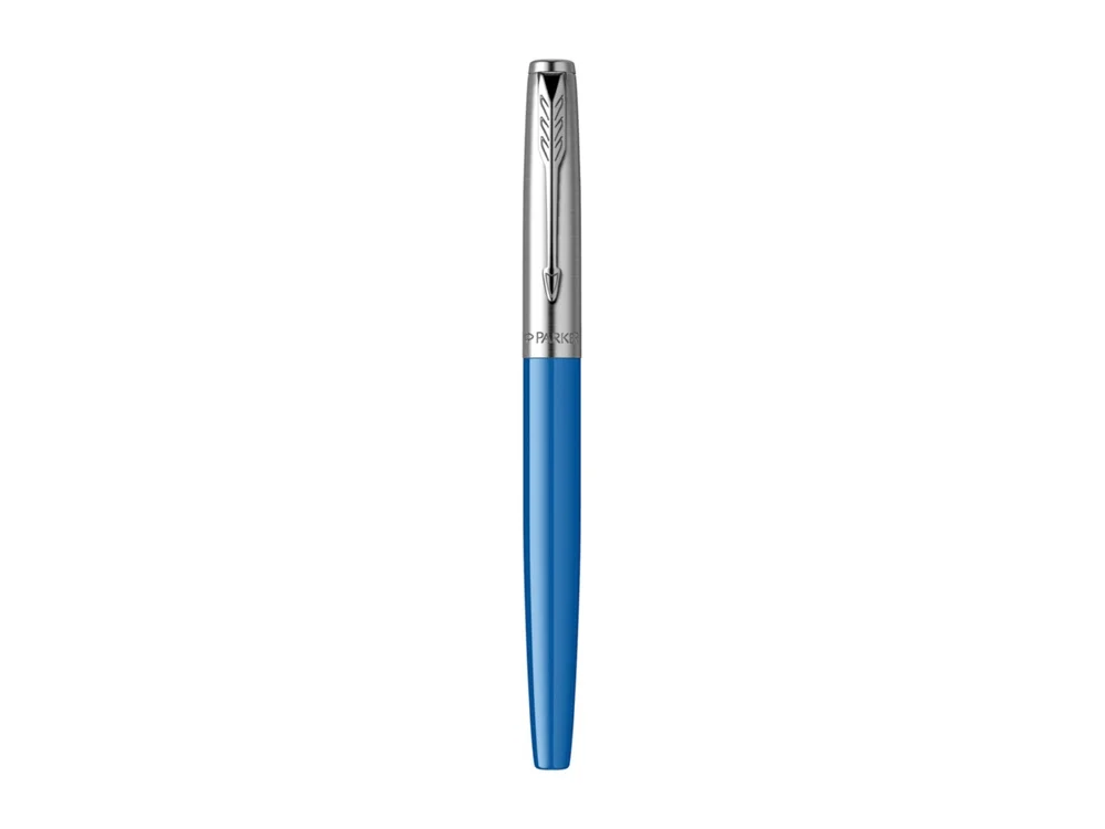 Ручка перьевая Parker Jotter Originals F серебристый черный синий - фото 3