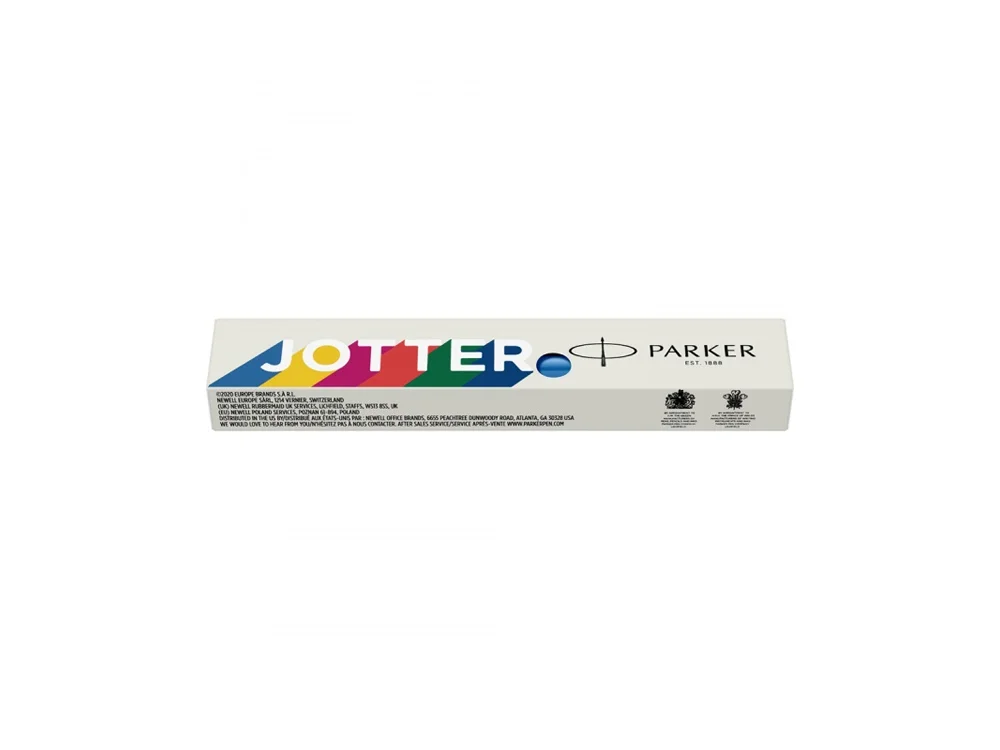 Ручка перьевая Parker Jotter Originals F серебристый черный синий - фото 5