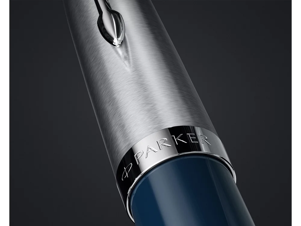 Ручка шариковая Parker 51 Core темно-синий серебристый - фото 6
