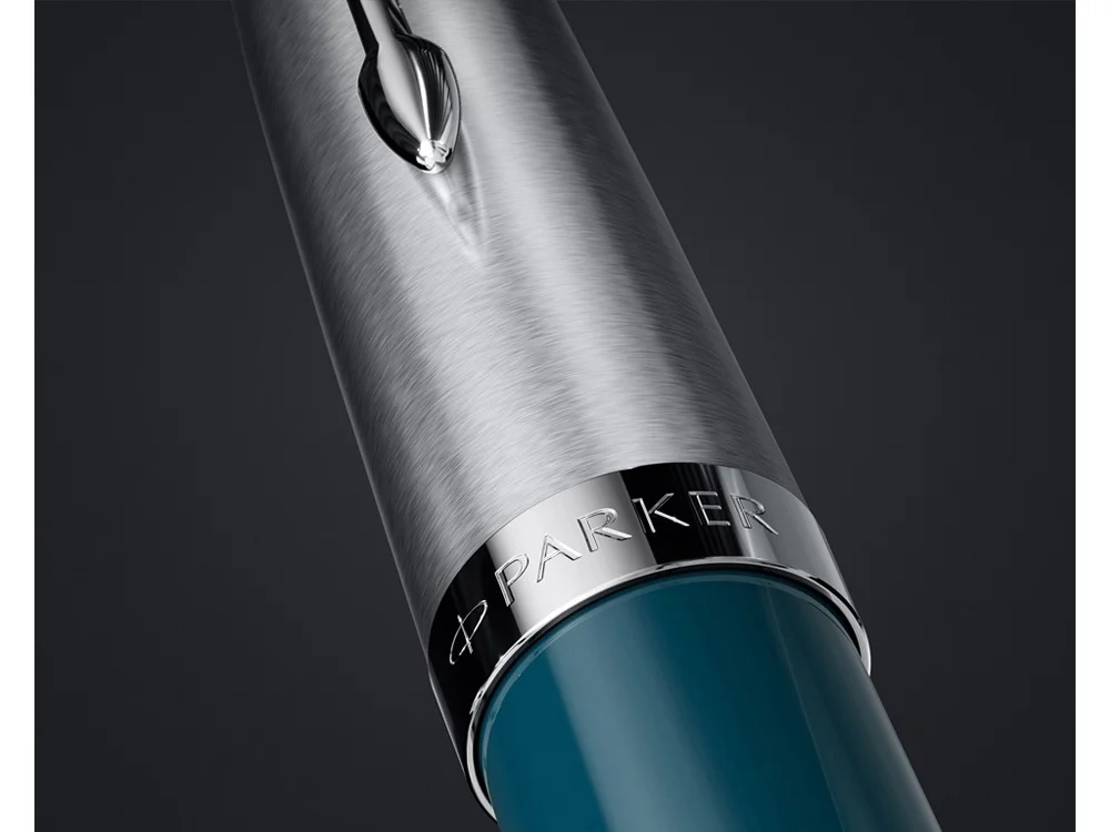 Ручка шариковая Parker 51 Core бирюзовый серебристый - фото 3