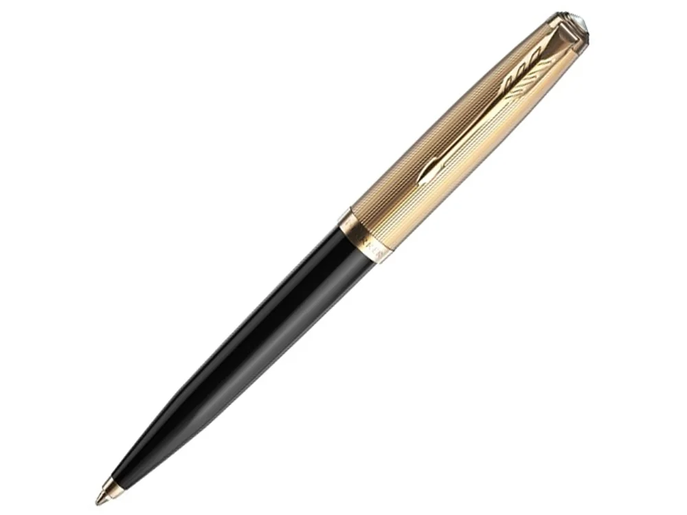 Ручка шариковая Parker 51 Deluxe черный золотистый - фото 1