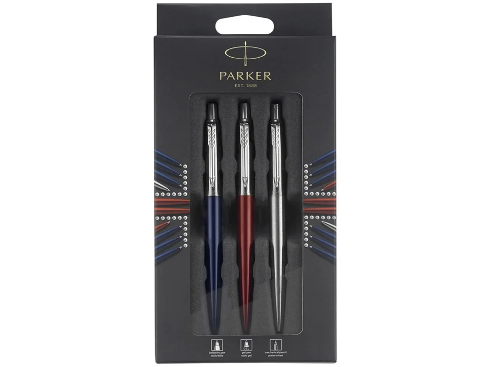 Набор Parker Jotter London Trio: ручка гелевая ручка шариковая. карандаш