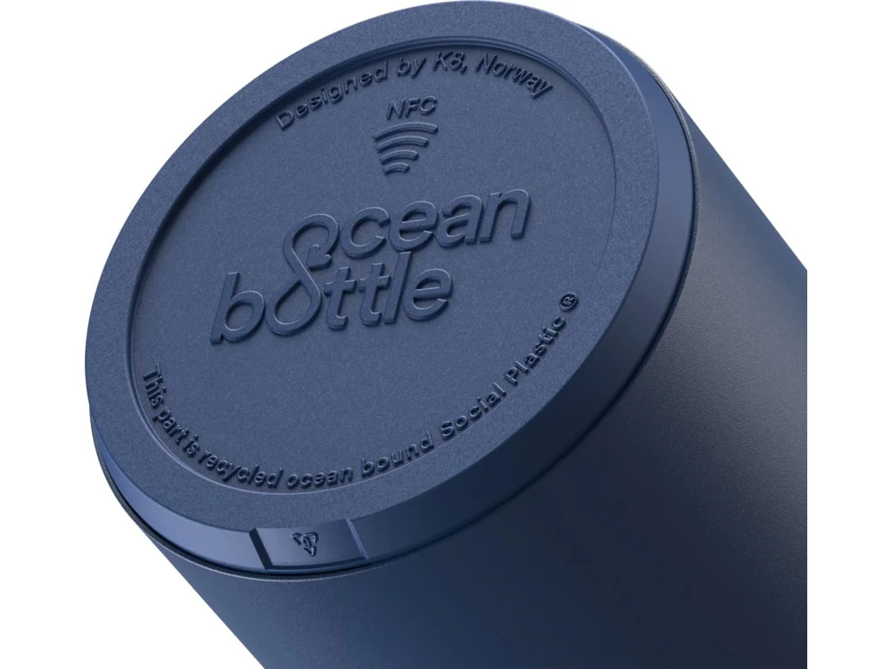 Бутылка для воды Ocean Bottle с вакуумной изоляцией синий океан 750 мл - фото 5