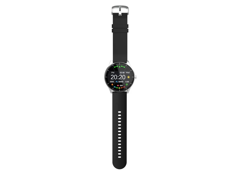 Умные часы IoT Watch GT 2 ремешка в комплекте черный голубой - фото 2