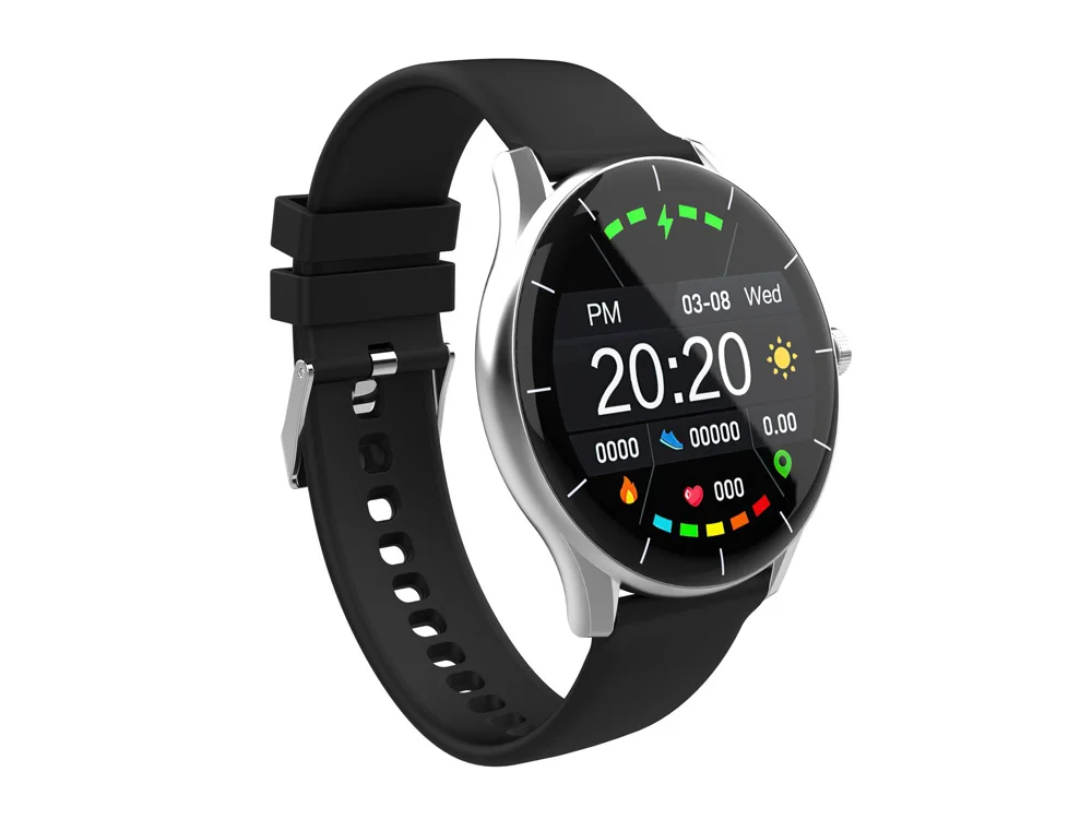 Умные часы IoT Watch GT 2 ремешка в комплекте черный голубой - фото 3