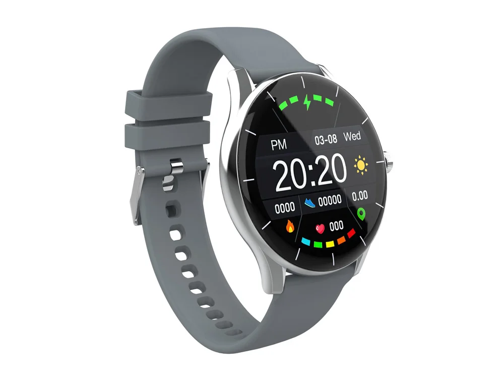 Умные часы IoT Watch GT 2 ремешка в комплекте серый розовый - фото 3