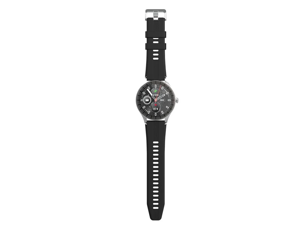 Умные часы IoT Watch GTR 2 ремешка в комплекте черный голубой - фото 2