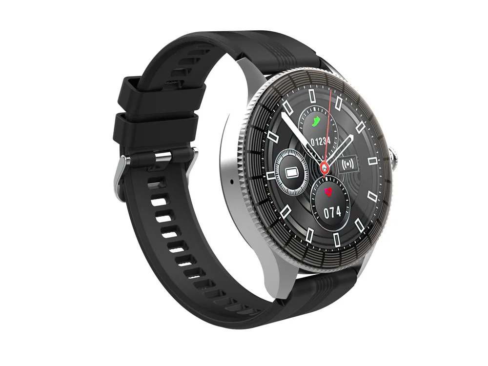 Умные часы IoT Watch GTR 2 ремешка в комплекте черный голубой - фото 3