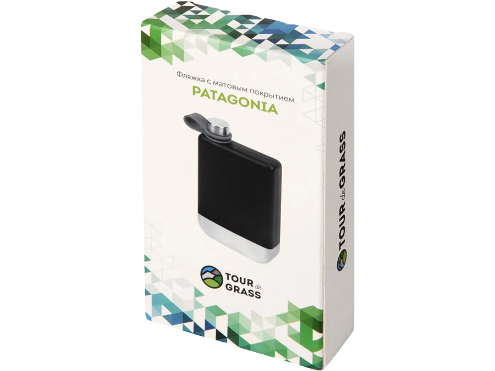 Фляжка с матовым покрытием Patagonia черный/серебристый 250 мл - фото 13