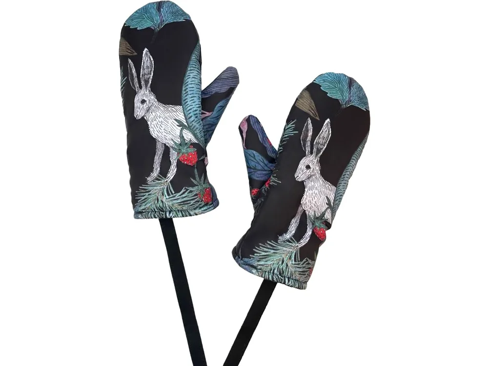 Варежки Зайцы мультиколор - фото 2