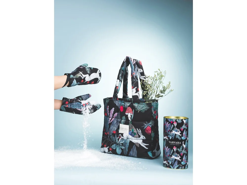 Варежки Зайцы мультиколор - фото 3