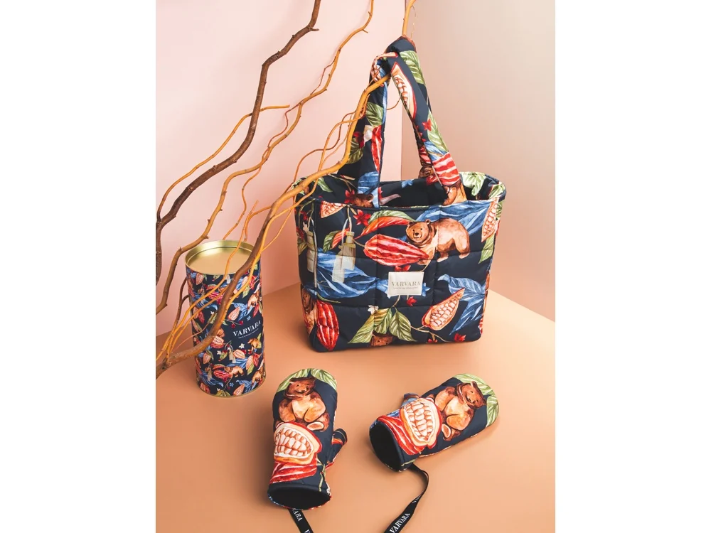 Варежки Мишки в шоколаде мультиколор - фото 3