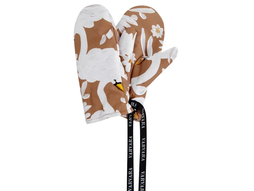 Варежки Анна Павлова бежево-коричневый - фото 2